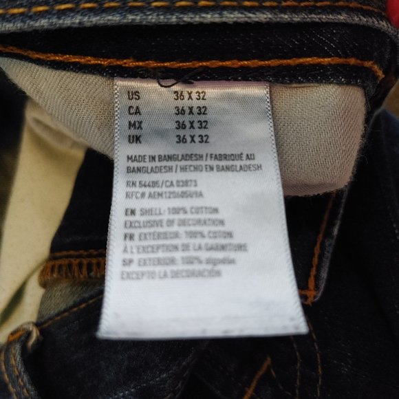 American Eagle Men's Blue Jeans 36x30 Straight Cut Relaxed Fit - Picture 9 of 9